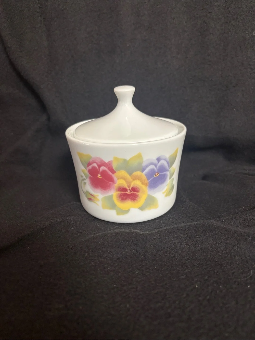 Corning Corelle sugar bowl Summer Blush/ Pansy Pattern
